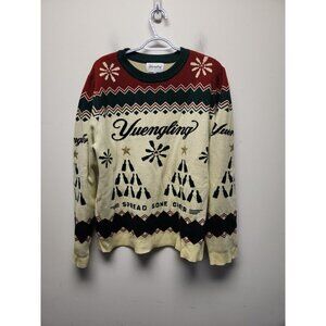 YUENGLING SPREAD SOME CHEER UGLY CHRISTMAS SWEATER RED BEER UNISEX LARGE